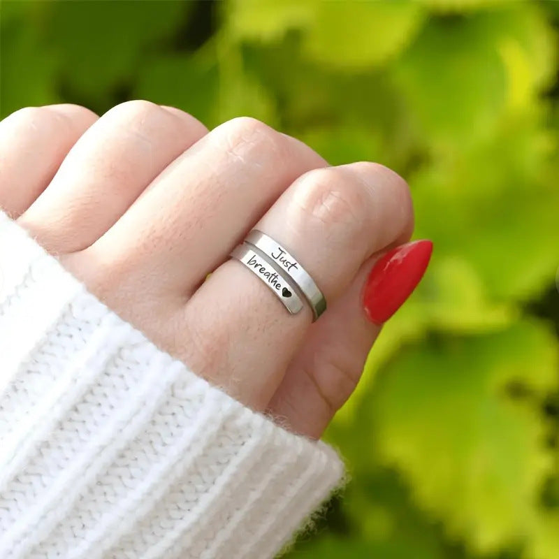 Silver Spiral Heart Ring Film Remover