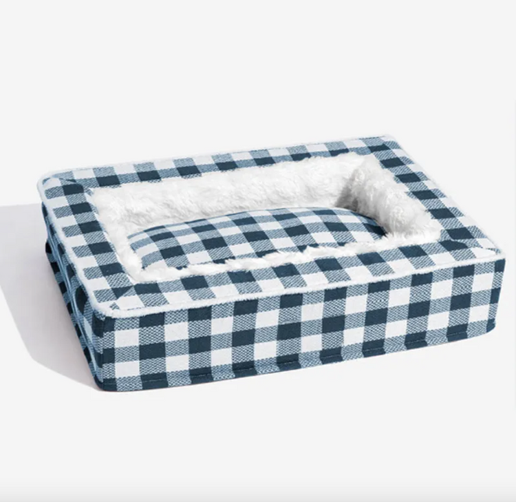 washable plaid pet bed Classic Plaid Pet Bed 