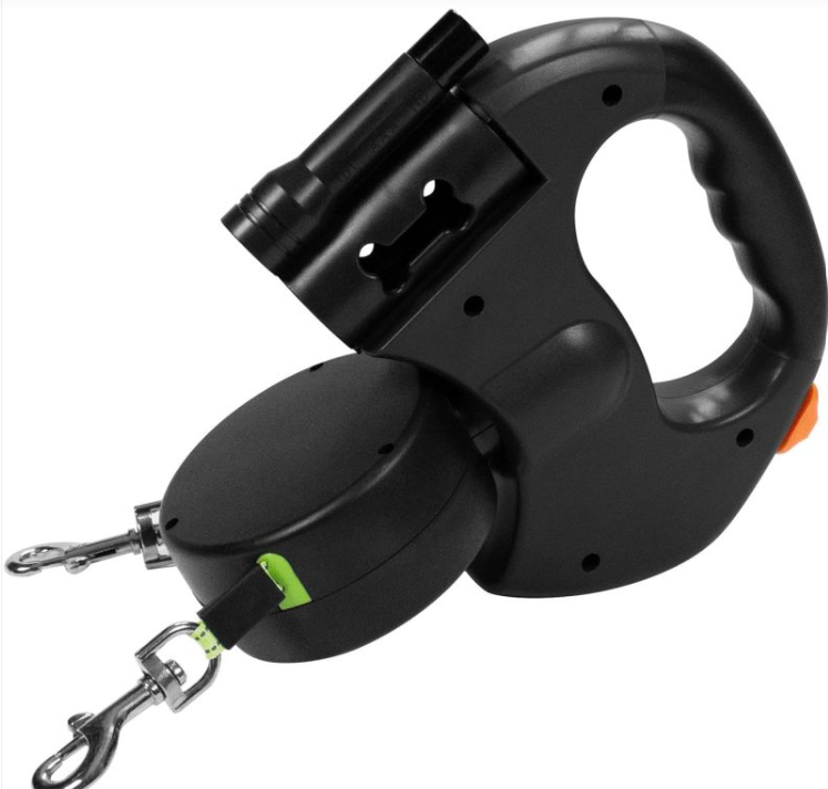 Dual Retractable Dog Leash Retractable