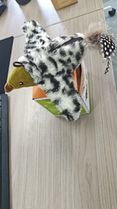 Plush Bird Pet Toy Sided Tape Transparent