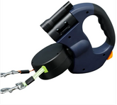 Dual Retractable Dog Leash Retractable