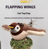 Plush Bird Pet Toy Sided Tape Transparent