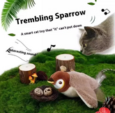 Plush Bird Pet Toy Sided Tape Transparent